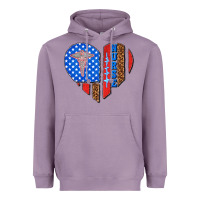 Lavender 4th of july nurse heart flag Heavyweight Hoodie - texasbilliewilder