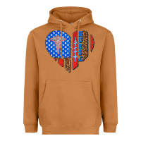Meerkat 4th of july nurse heart flag Heavyweight Hoodie - texasbilliewilder