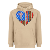 Mushroom 4th of july nurse heart flag Heavyweight Hoodie - texasbilliewilder