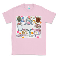 Bubblegum Pink sewing Classic Tee - MaliasSmallBusiness