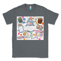 Charcoal Heather sewing Classic Tee - MaliasSmallBusiness