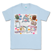 Dusty Blue sewing Classic Tee - MaliasSmallBusiness