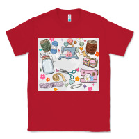 Red sewing Classic Tee - MaliasSmallBusiness