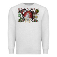Oatmeal Heather be joy ful Premium Sweatshirt - CowhideDigitalArt