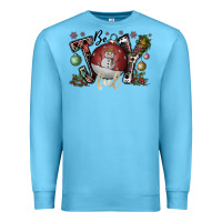 Ocean Blue be joy ful Premium Sweatshirt - CowhideDigitalArt