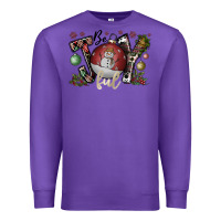 Purple be joy ful Premium Sweatshirt - CowhideDigitalArt