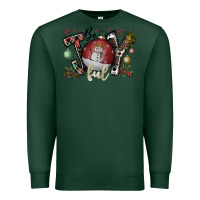 Sports Green be joy ful Premium Sweatshirt - CowhideDigitalArt