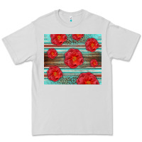 Dove Grey Western Roses Premium Tee - LillyAllenDesigns