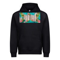 Black western floral  license plate template Urban Hoodie - BarkalooDesign