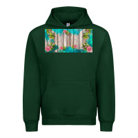Forest Green western floral  license plate template Urban Hoodie - BarkalooDesign