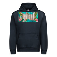 Navy western floral  license plate template Urban Hoodie - BarkalooDesign