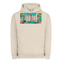 Pigment French Oak western floral  license plate template Urban Hoodie - BarkalooDesign