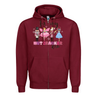 Burgundy in my nutcracker era Zipper Hoodie - MaliasSmallBusiness