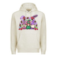 Oatmeal Heather easter gnomes rainbow Premium Hoodie - Artiststas