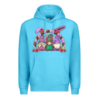 Ocean Blue easter gnomes rainbow Premium Hoodie - Artiststas