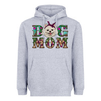 Heather Grey Christmas dog mom Pomeranian Heavyweight Hoodie - RanaPortraitStore