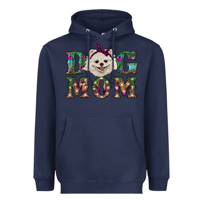 Christmas Dog Mom Pomeranian Heavyweight Hoodie by RanaPortraitStore | Teevron