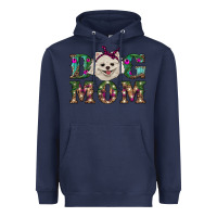 Navy Christmas dog mom Pomeranian Heavyweight Hoodie - RanaPortraitStore