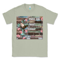 Matcha pray big worry small trust god Classic Tee - MaliasSmallBusiness