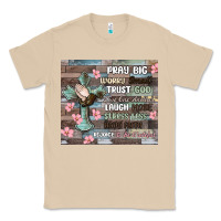 Mushroom pray big worry small trust god Classic Tee - MaliasSmallBusiness