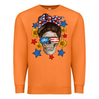 Carrot American mom skull Premium Sweatshirt - Neo Western