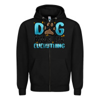 Black dog kisses fix everything Zipper Hoodie - MaliasSmallBusiness