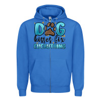 True Royal dog kisses fix everything Zipper Hoodie - MaliasSmallBusiness