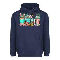 Navy easter nurse coffee cups Heavyweight Hoodie - Zillion Design Studio