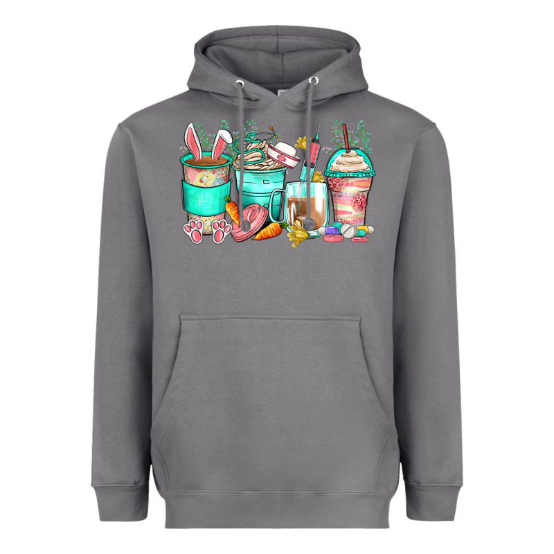 Easter Nurse Coffee Cups Heavyweight Hoodie by Zillion Design Studio | Teevron