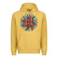Antique Gold hello spring sunflower Premium Hoodie - Artiststas