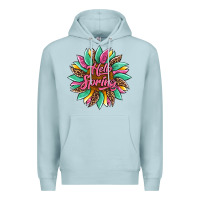 Blue Mist hello spring sunflower Premium Hoodie - Artiststas