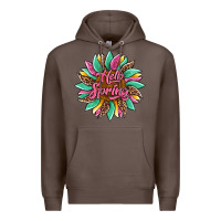 Coffee hello spring sunflower Premium Hoodie - Artiststas