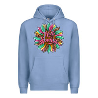 Colony Blue hello spring sunflower Premium Hoodie - Artiststas