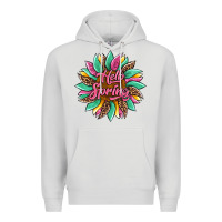Dove Grey hello spring sunflower Premium Hoodie - Artiststas