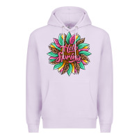 Lilac hello spring sunflower Premium Hoodie - Artiststas
