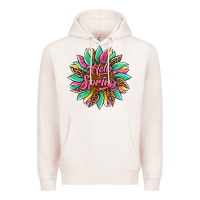 Pale Pink hello spring sunflower Premium Hoodie - Artiststas