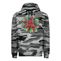Slate Camo hello spring sunflower Premium Hoodie - Artiststas