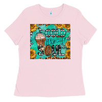 Bubblegum Pink cold like my soul Ladies Tee - BarkalooDesign
