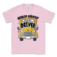 Bubblegum Pink worlds greatest school bus driver Classic Tee - MaliasSmallBusiness