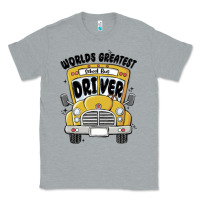 Heather Grey worlds greatest school bus driver Classic Tee - MaliasSmallBusiness