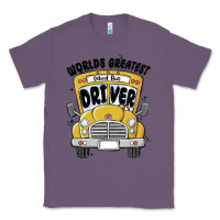Lavender worlds greatest school bus driver Classic Tee - MaliasSmallBusiness
