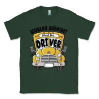 Sports Green worlds greatest school bus driver Classic Tee - MaliasSmallBusiness