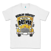 White worlds greatest school bus driver Classic Tee - MaliasSmallBusiness