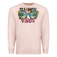 Pale Pink summer vibes Premium Sweatshirt - SublimationCraftShop
