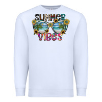 White summer vibes Premium Sweatshirt - SublimationCraftShop