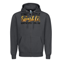 Smoke leave a little sparkle wherever you go Zipper Hoodie - MaliasSmallBusiness