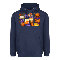 Navy basketball coffee cups Heavyweight Hoodie - Zillion Design Studio