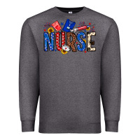Charcoal Heather American Nurse Premium Sweatshirt - Neo Western