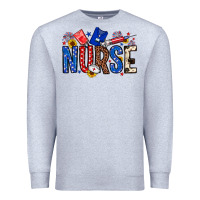 Heather Grey American Nurse Premium Sweatshirt - Neo Western
