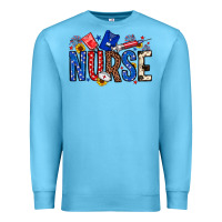 Ocean Blue American Nurse Premium Sweatshirt - Neo Western